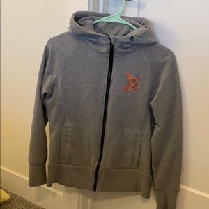 Grey OTF zip up hoodie